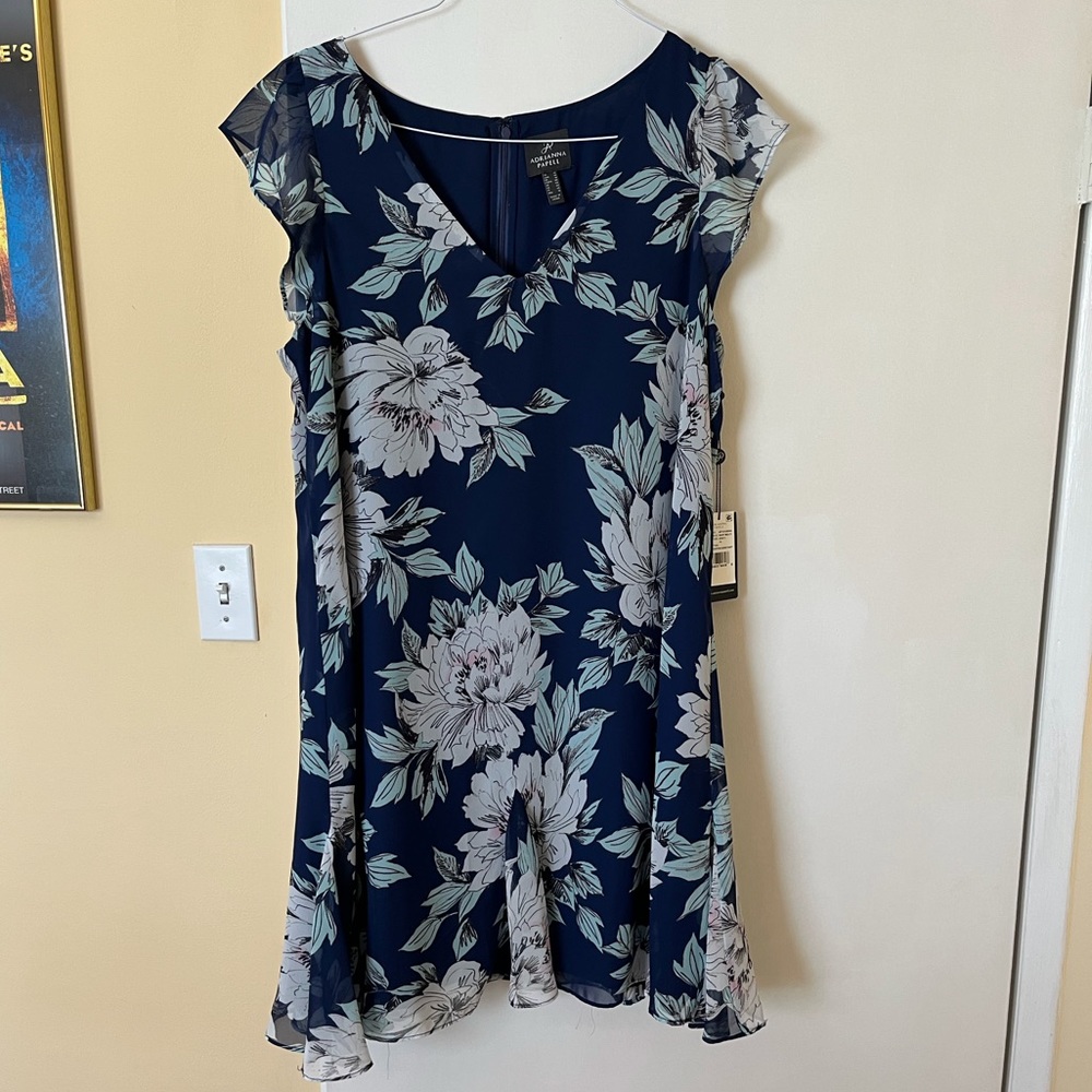 ADRIANNA PAPELL shift dress - size 14 - NWT